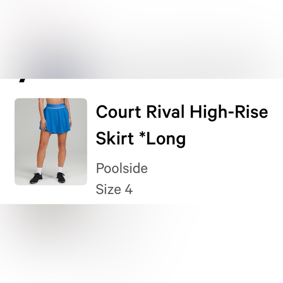 Court Rival Lululemon Skirt - Picture 3 of 8